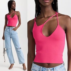 The Sei NWT 3 Strap Top in Hot Pink Strappy Cut Out Tank Size XS / P / US 0